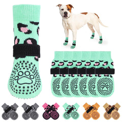 KOOLTAIL calcetines antideslizantes para patas brindan mayor tracción en suelos lisos.