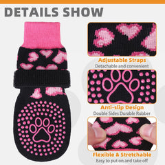 KOOLTAIL calcetines antideslizantes tejido suave que protegen las patas durante paseos.
