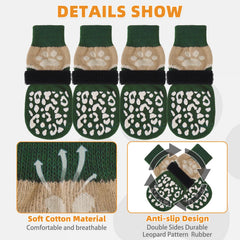 KOOLTAIL calcetines para patas con correa ajustable para ajuste seguro.