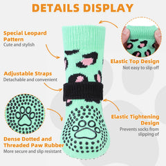 KOOLTAIL calcetines para perro con doble agarre, dos caras para mayor durabilidad.
