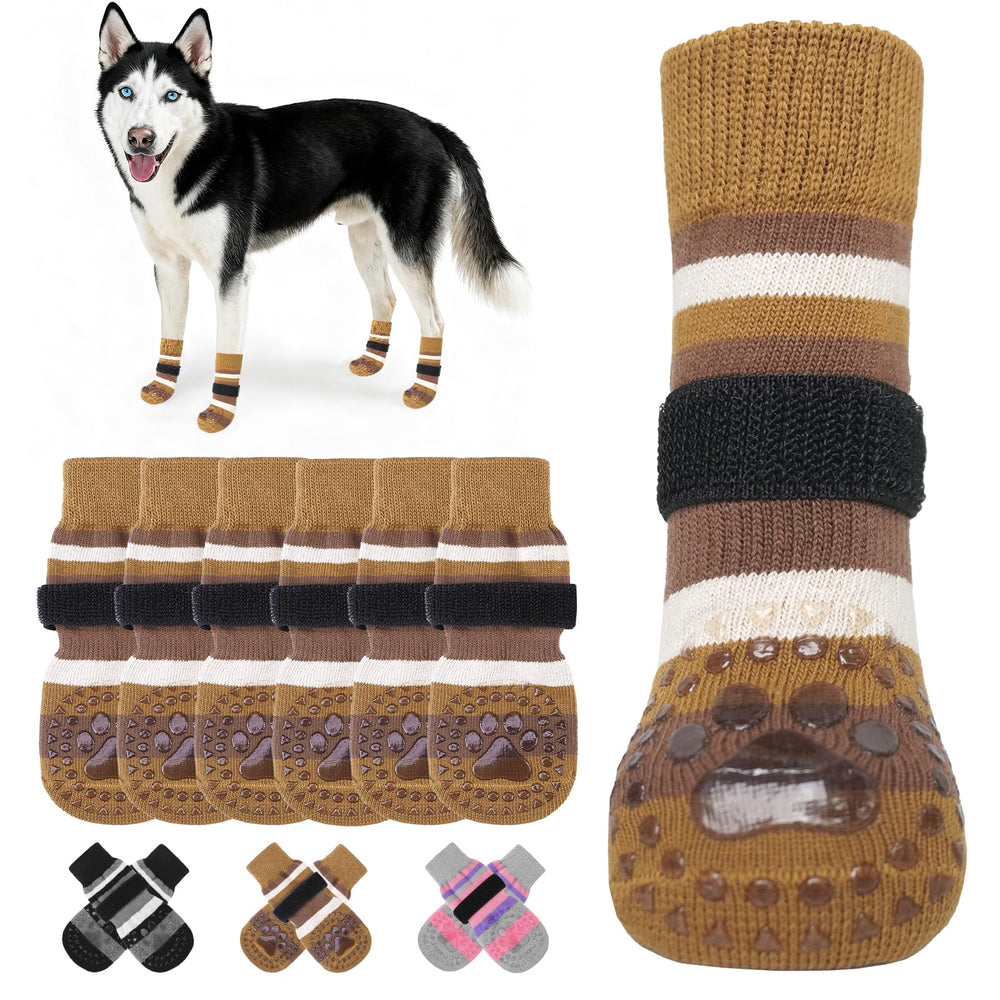 KOOLTAIL calcetines para perro con pata anti deslizante frontal para mayor tracción.