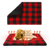 KOOLTAIL cama auto-calentada para gatos, vista frontal, calidez sin enchufe.