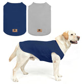 KOOLTAIL camiseta para perro grande azul gris frontal, ajuste cómodo para paseos