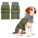 Kooltail vista frontal de la capa para perro, ajuste cómodo.