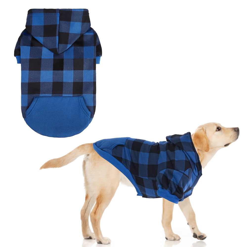 KOOLTAIL chaqueta perro-cuadros capucha con bolsillo para golosinas durante paseos