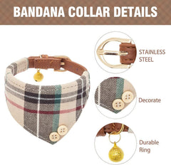 KOOLTAIL collar con bandana irregular beige para estilo casual