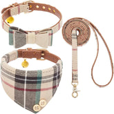 KOOLTAIL collar lazo beige, cómodo y elegante para paseos diarios