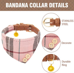KOOLTAIL collar rosa con lazo, aspecto tierno y ajuste suave