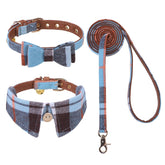 KOOLTAIL collar con pajarita de cuadros, elegante y cómodo para perros pequeños.