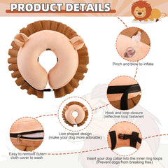 KOOLTAIL cono inflable con diseño de león, aspecto adorable y protección.