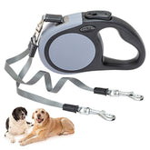 KOOLTAIL, correa doble extensible para dos perros, 16 pies, control cómodo durante paseos.