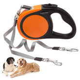 KOOLTAIL doble cabezal correa para dos perros hasta 110 libras, paseos estables.