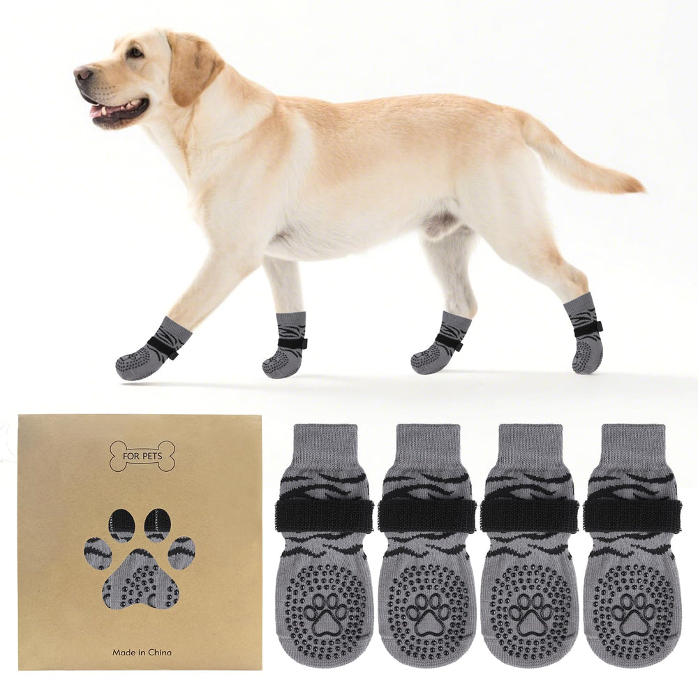 KOOLTAIL calcetines para perros con agarre doble, mejor tracción en suelos duros.