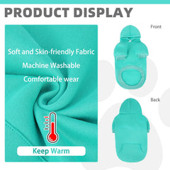 KOOLTAIL sudadera para perros con bolsillo lateral, espacio para golosinas o llaves