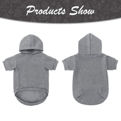 KOOLTAIL hoodie para perros Basic, vista trasera, estilo moderno y abrigo cálido.