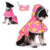 KOOLTAIL chubasquero para perro con capucha clara protege la cara durante la lluvia.