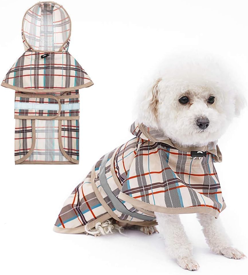KOOLTAIL perro con poncho-capucha impermeable para días de lluvia y paseo seguro