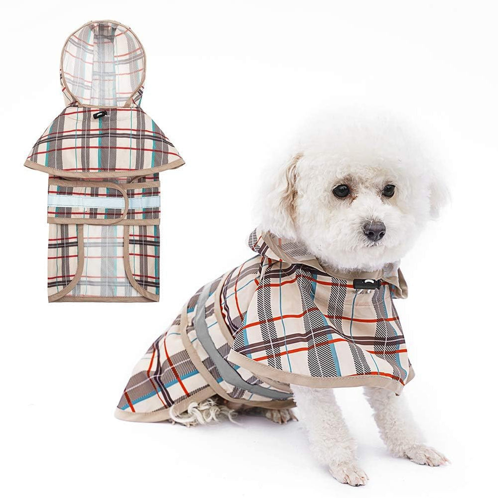 KOOLTAIL poncho lluvia capucha para perro, protección y visibilidad en paseos