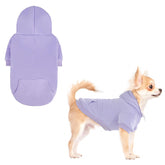 KOOLTAIL sudadera básica para perros con agujero para correa y bolsillo, ideal para paseos.