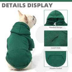 KOOLTAIL sudadera básica para perros, detalle de material suave y cálido