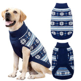 KOOLTAIL suéter para perros con cable-knit azul, ideal para paseos invernales