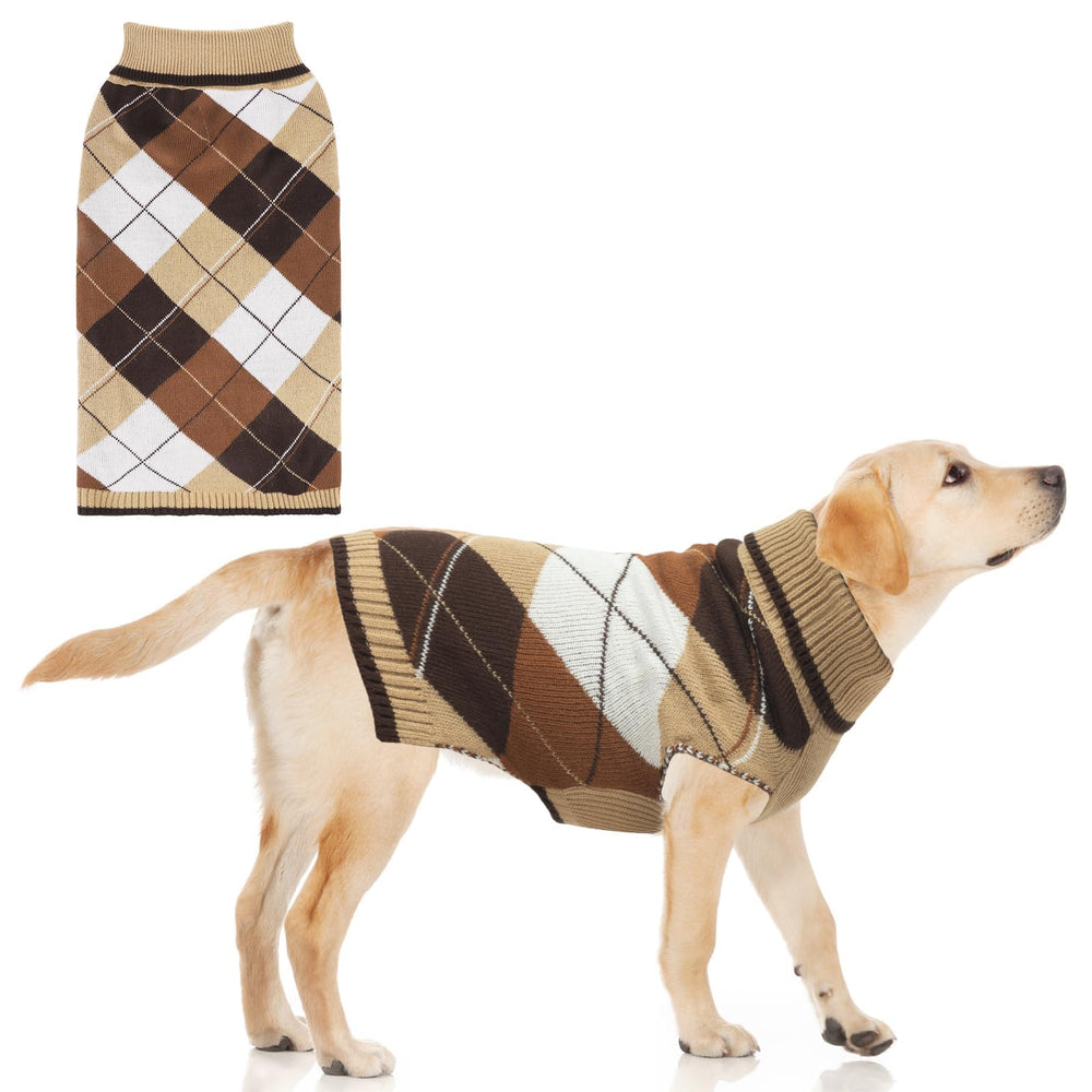 KOOLTAIL suéter perro cuello alto tejido denso ofrece calor