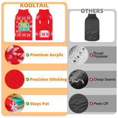 KOOLTAIL suéter perro con estampado regalo, perfecto para regalo festivo