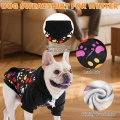 KOOLTAIL sudadera para perros Halloween, capucha con ajuste, protección contra viento