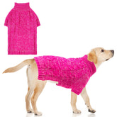 KOOLTAIL sudadera para perro con punto tejido en rosa XL, suave y cálida para paseos.