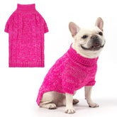 KOOLTAIL sudadera rosa para perro con cuello alto, ideal para clima frío.
