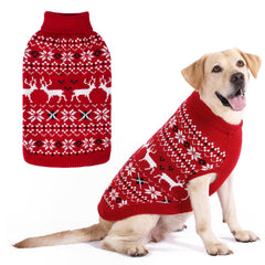 KOOLTAIL suéter navideño para perros con reno, ideal para paseos festivos y cálidos