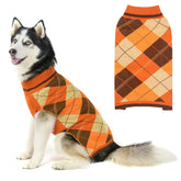 KOOLTAIL suéter perro plaid clásico cuello alto, perfecto para invierno