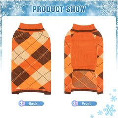KOOLTAIL suéter perro plaid clásico para fiestas y fotografía.