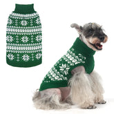 KOOLTAIL suéter de perro tejido con cable verde en talla M para días fríos.