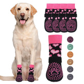 KOOLTAIL calcetines para perros Valentín, vista frontal, protección suave de patas.