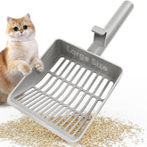 KooMooM Litter Scoop con huecos dobles para separar grumos grandes y pequeños
