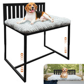 koretech Cama elevada para perros junto a la cama; ideal para dormir cerca sin molestar.