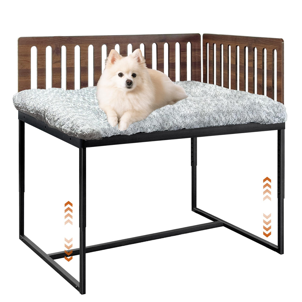Koretech cama de perro al lado con dos paneles ajustables para encaje perfecto