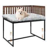 Koretech cama de perro al lado con dos paneles ajustables para encaje perfecto