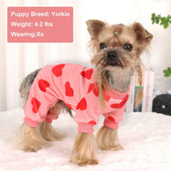 Pijama de franela Kosiyi brinda calidez suave para mascotas.