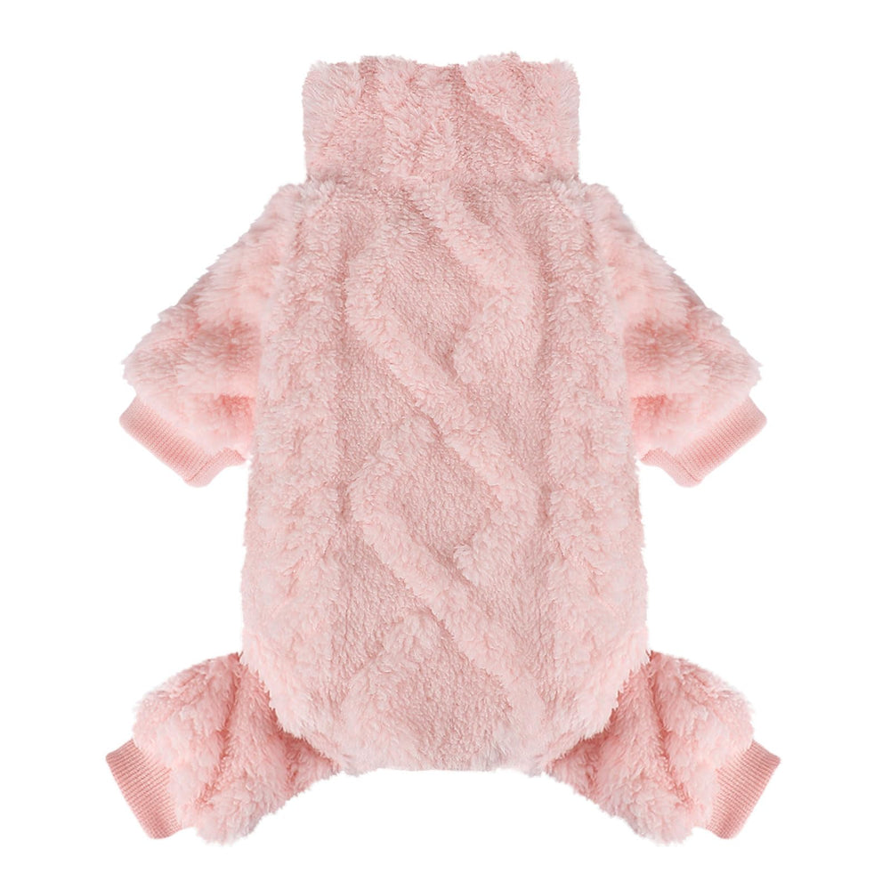 Kosiyi suéter para perro con cuello alto en rosa xs, cálido y cómodo.