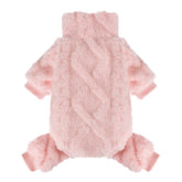 Kosiyi suéter para perro con cuello alto en rosa xs, cálido y cómodo.