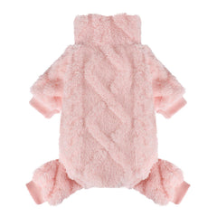 Kosiyi suéter para perro con cuello alto en rosa xs, cálido y cómodo.