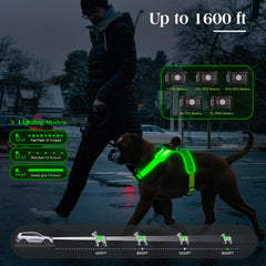 Kpuplol arnés luz para perro con ajuste de talla cómodo