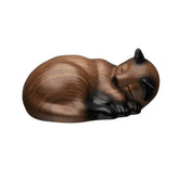Kriss Art urna para mascotas dormida en resina, conserva cenizas con elegancia.