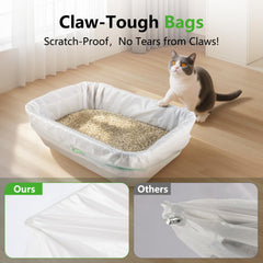 KropBom bolsa para arena con capacidad de 40 libras para varios gatos.