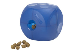 Kruuse Buster Cubo Suave Mini azul, juguete interactivo para perros pequeños para estimulación mental
