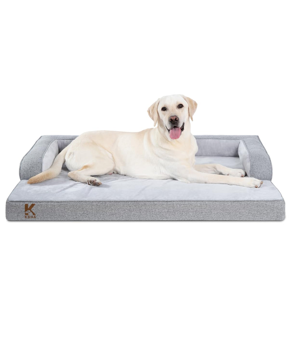 KSIIA cama senior con exterior suave para perros mayores