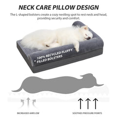 KSIIA Cama con capa impermeable TPU protege la espuma y facilita la limpieza.