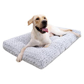 KSIIA cama deluxe plush gris para perros, confort duradero.